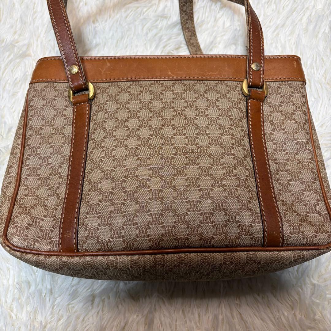 は*な様 美品✨ OLD CELINE セリーヌ マカダム ハンドバッグ レザー