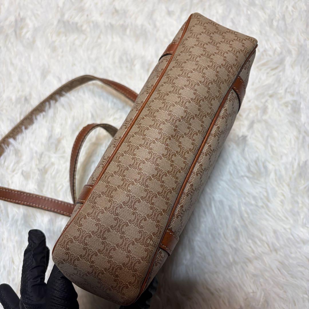 は*な様 美品✨ OLD CELINE セリーヌ マカダム ハンドバッグ レザー