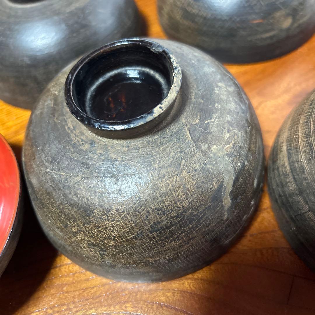 吸物椀　蓋付絵柄富士山10客