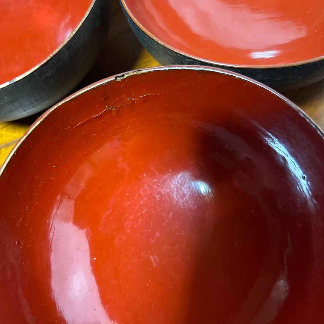 吸物椀　蓋付絵柄富士山10客