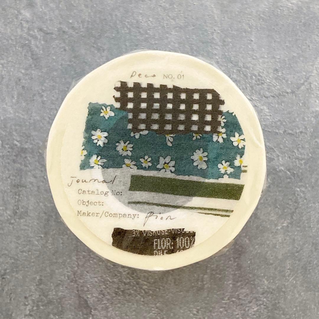 pion《花布》海外マスキングテープ　マステ 【1800】