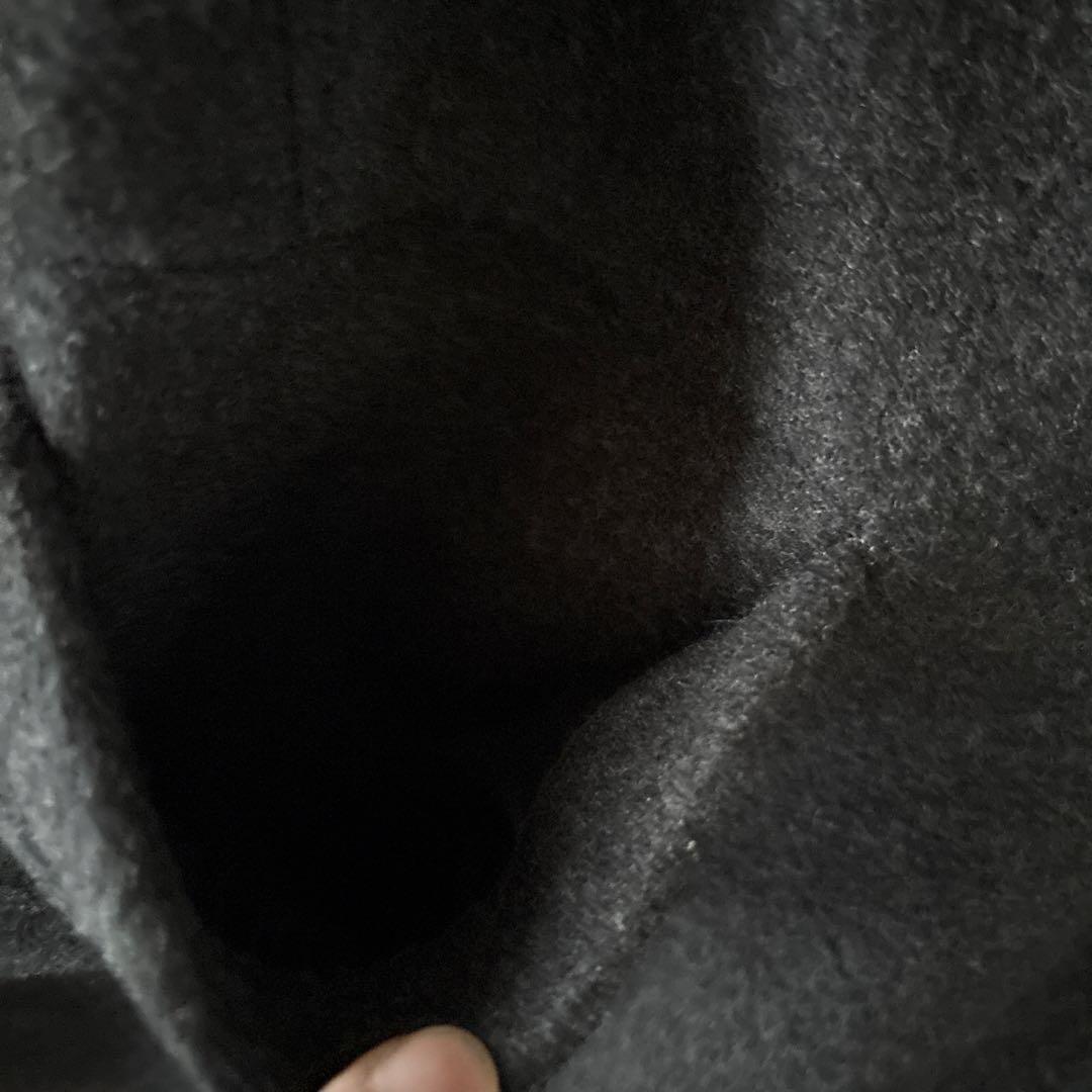 美品　ATON ダークグレー チェスターコート