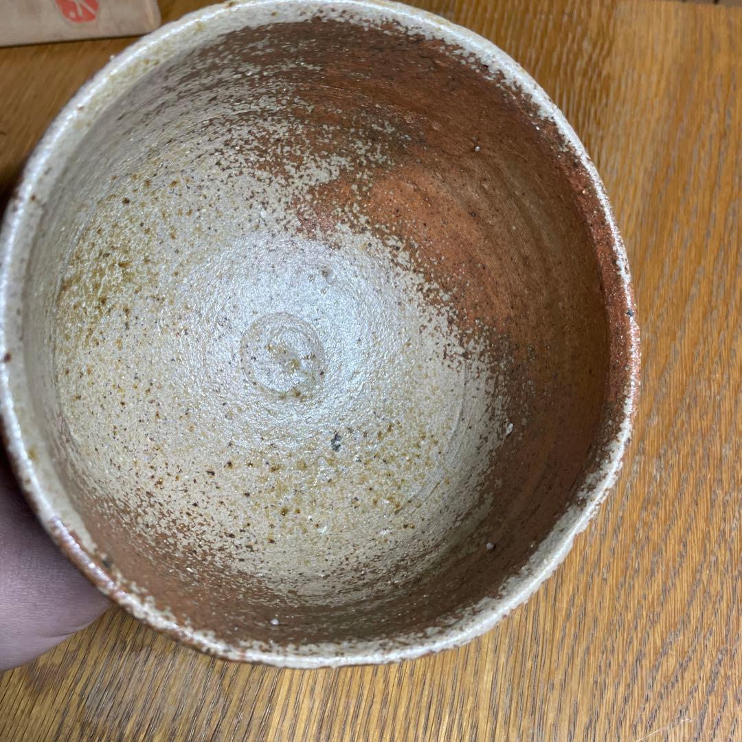 益子焼　ゲルトクナッパー　1976 線紋茶碗　共箱