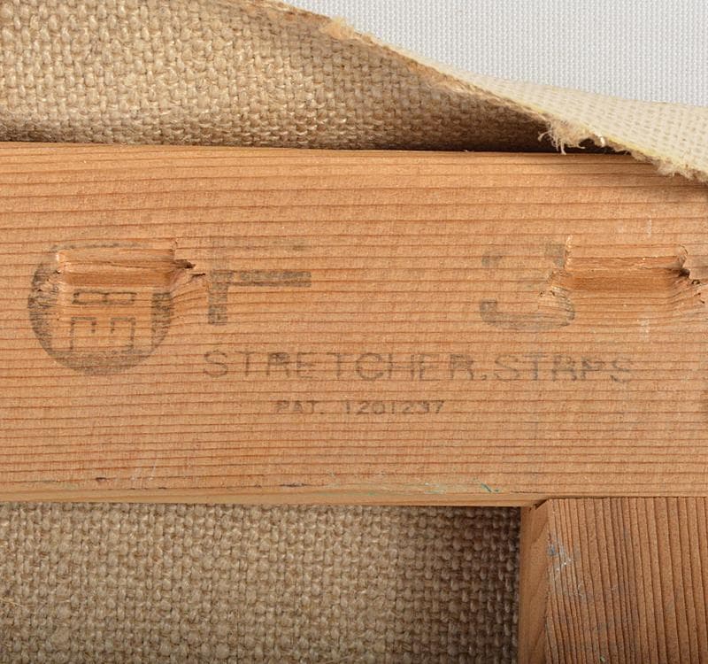 藤崎恒頼作　油彩F3号　『魚夫』　額装　箱付　V R4434C