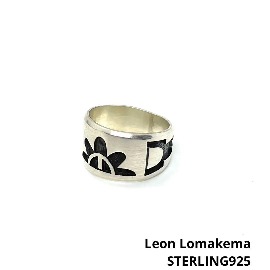 ●ホピ族・レオン ロマキマ作●オーバーレイ・ハーフサン●シルバーリング●925