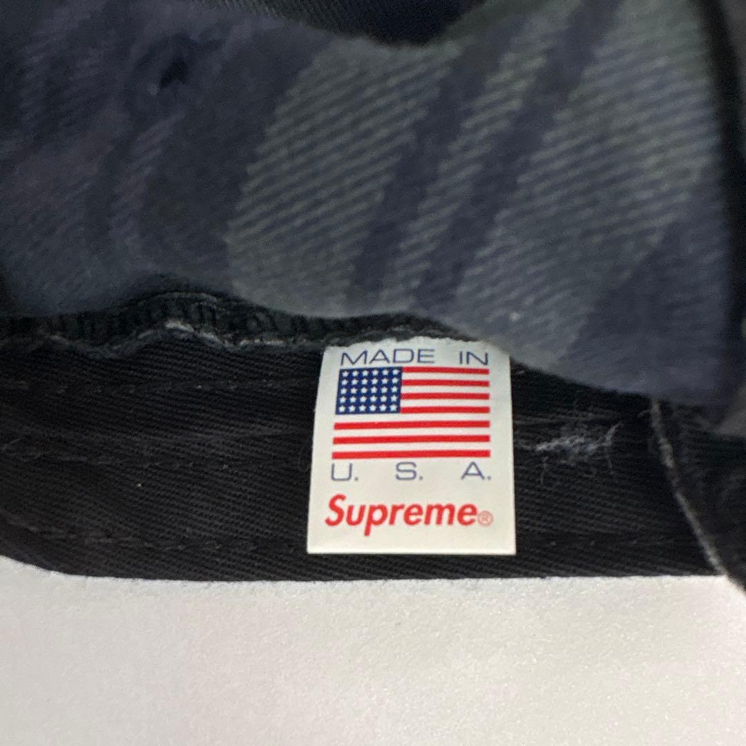 Supreme ジェットキャップ　帽子　チェック　ポケット付　ボックスロゴ