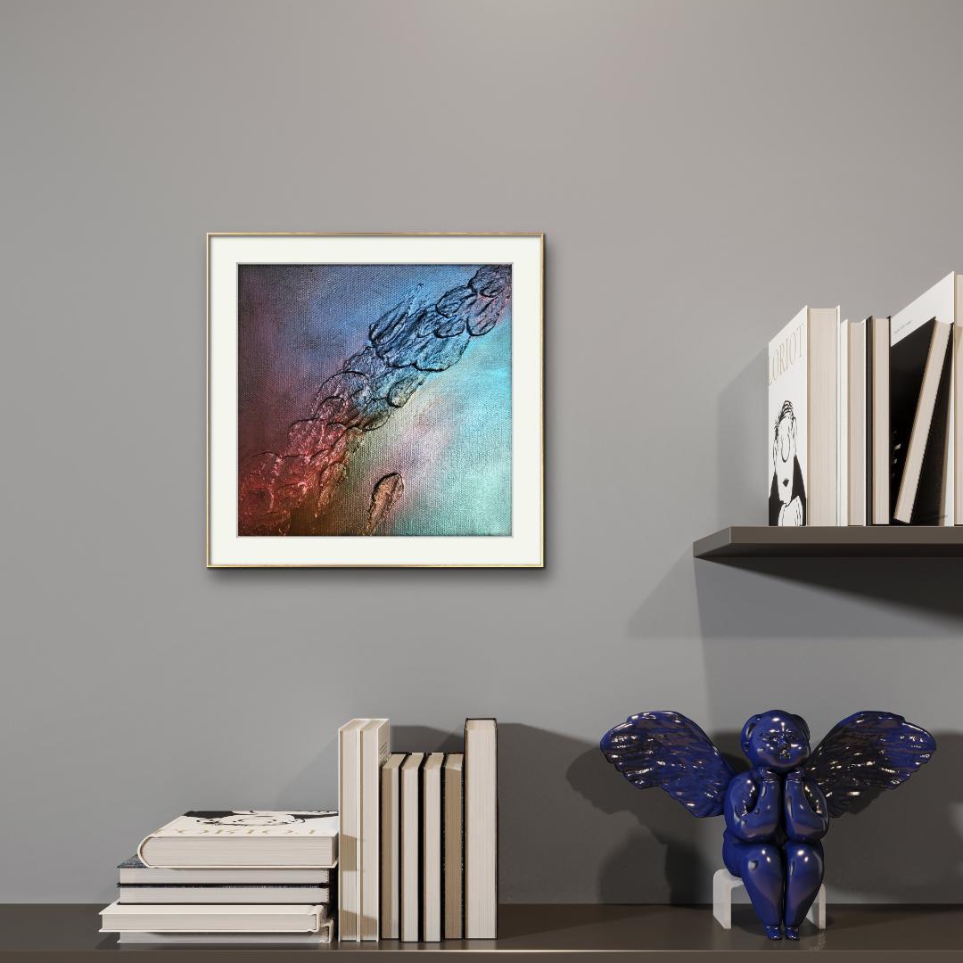 Earth/ テクスチャーアート 18×18㎝ S0 原画1点のみ モダンアート