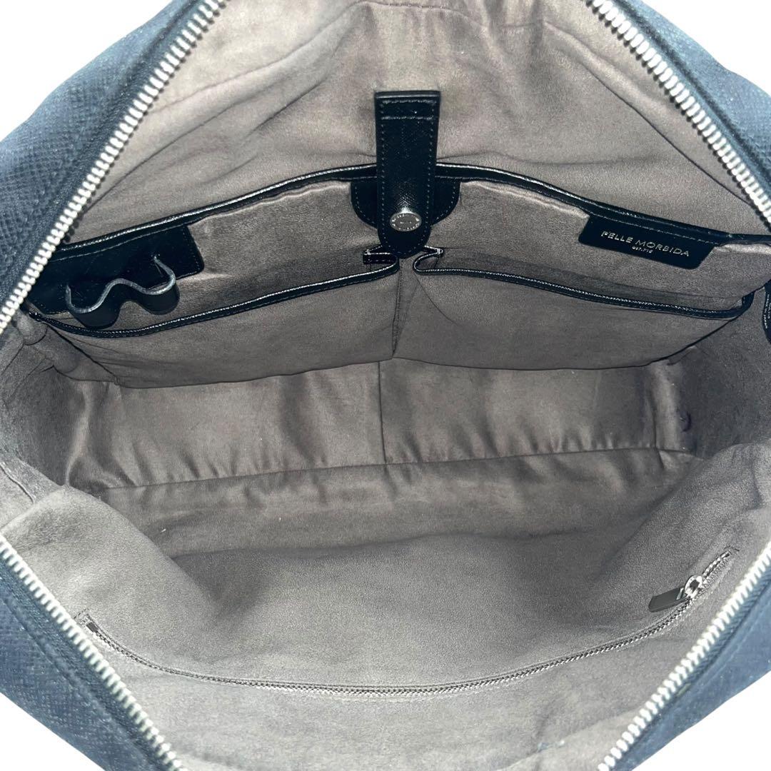 美品 ペッレモルビダ キャタピーノ ブリーフケース 2way ブラック レザー