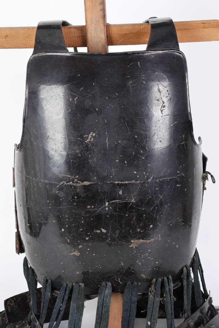 【江戸期】黒漆塗 二枚胴 胴丸 草摺付 時代甲冑 鎧 武具 鎧兜 古美術 骨董品