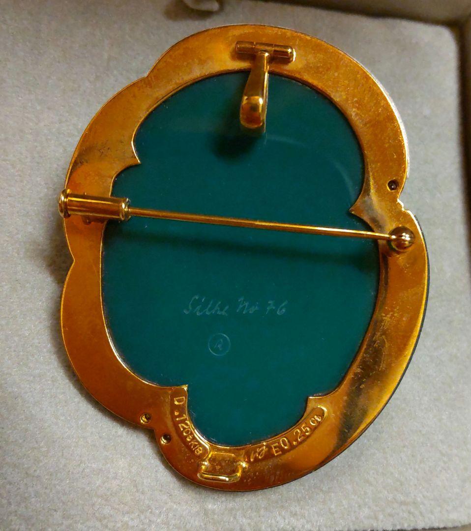 エルヴィン ポーリー カメオブローチ シリアルNo.76 ペンダントヘッド