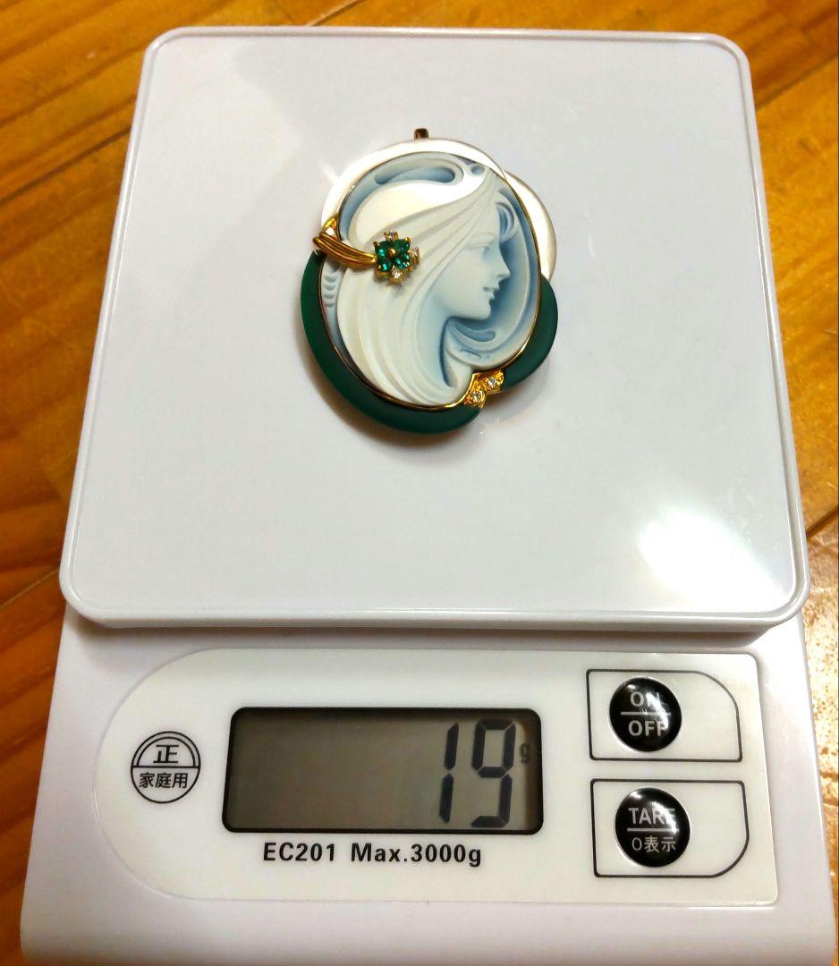 エルヴィン ポーリー カメオブローチ シリアルNo.76 ペンダントヘッド