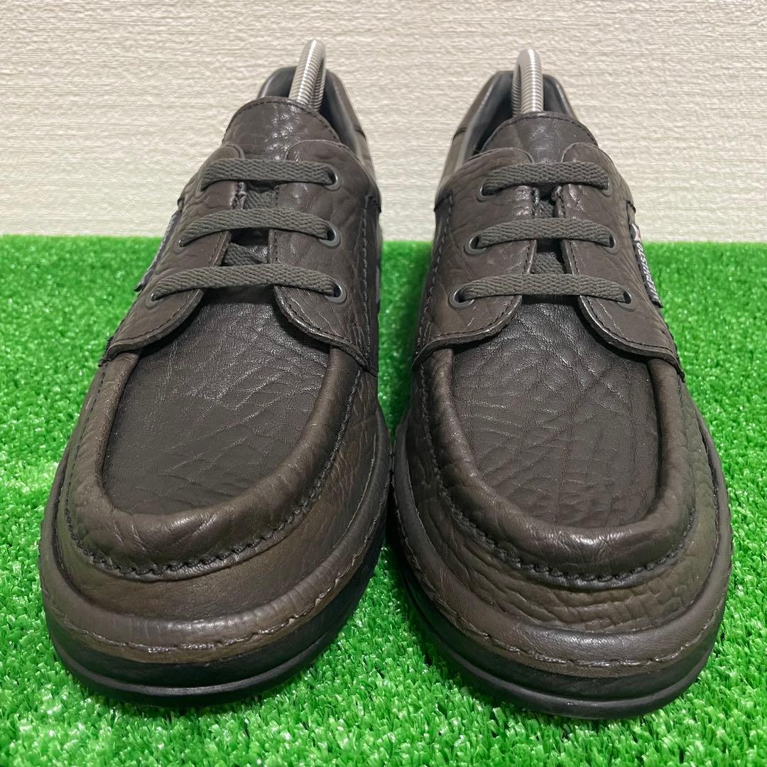 極美品　MEPHISTO AIR-JET シボ革　デッキ　革靴　スニーカー