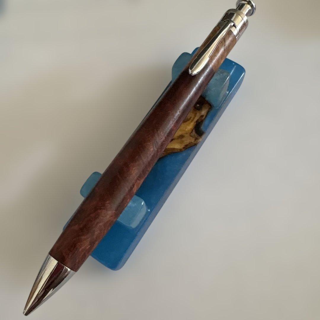 〈最安値〉工房楔　花梨紅白こぶ杢　イベント杢　シャープペンシル