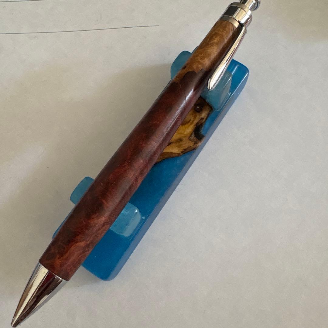 〈最安値〉工房楔　花梨紅白こぶ杢　イベント杢　シャープペンシル