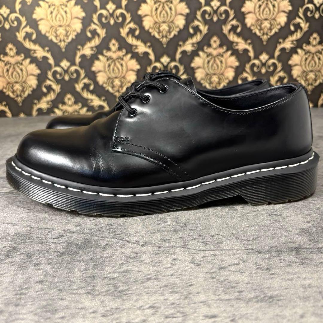 【良品】ドクターマーチン 1461 WS ホワイトステッチ UK8 (27cm)