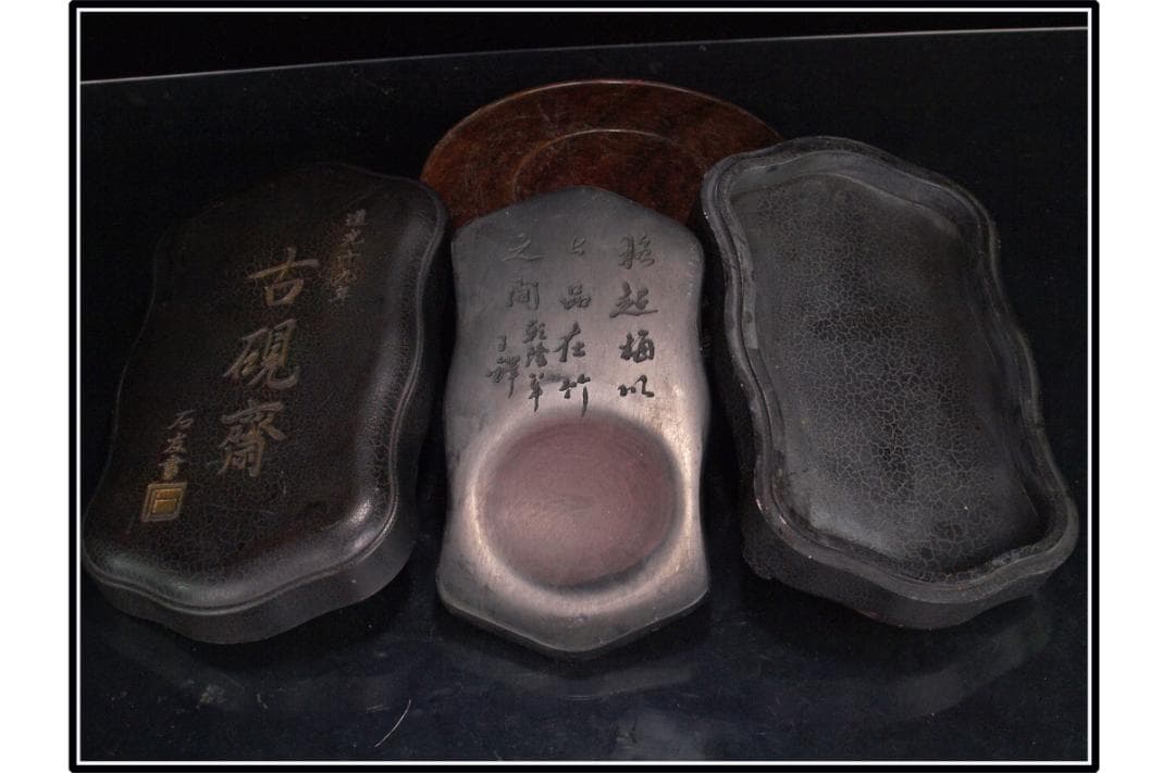 中国清時代端溪古硯　ケース付き※激安骨董品 DE1061B11-3