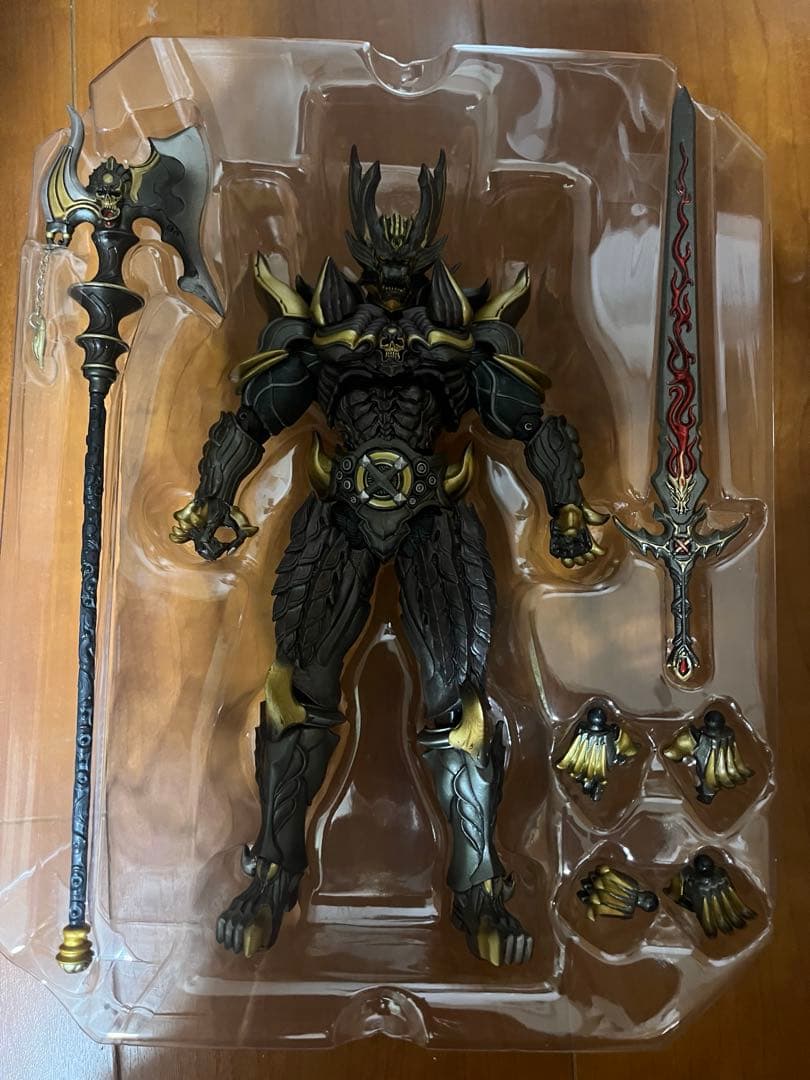 牙狼　魔戒可動　暗黒騎士キバ(開封美品)&魔導馬ライゴウ(未開封)セット