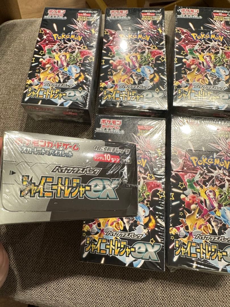 再*可様 ポケモンカード　シャイニートレジャーex box シュリンク付き　6箱