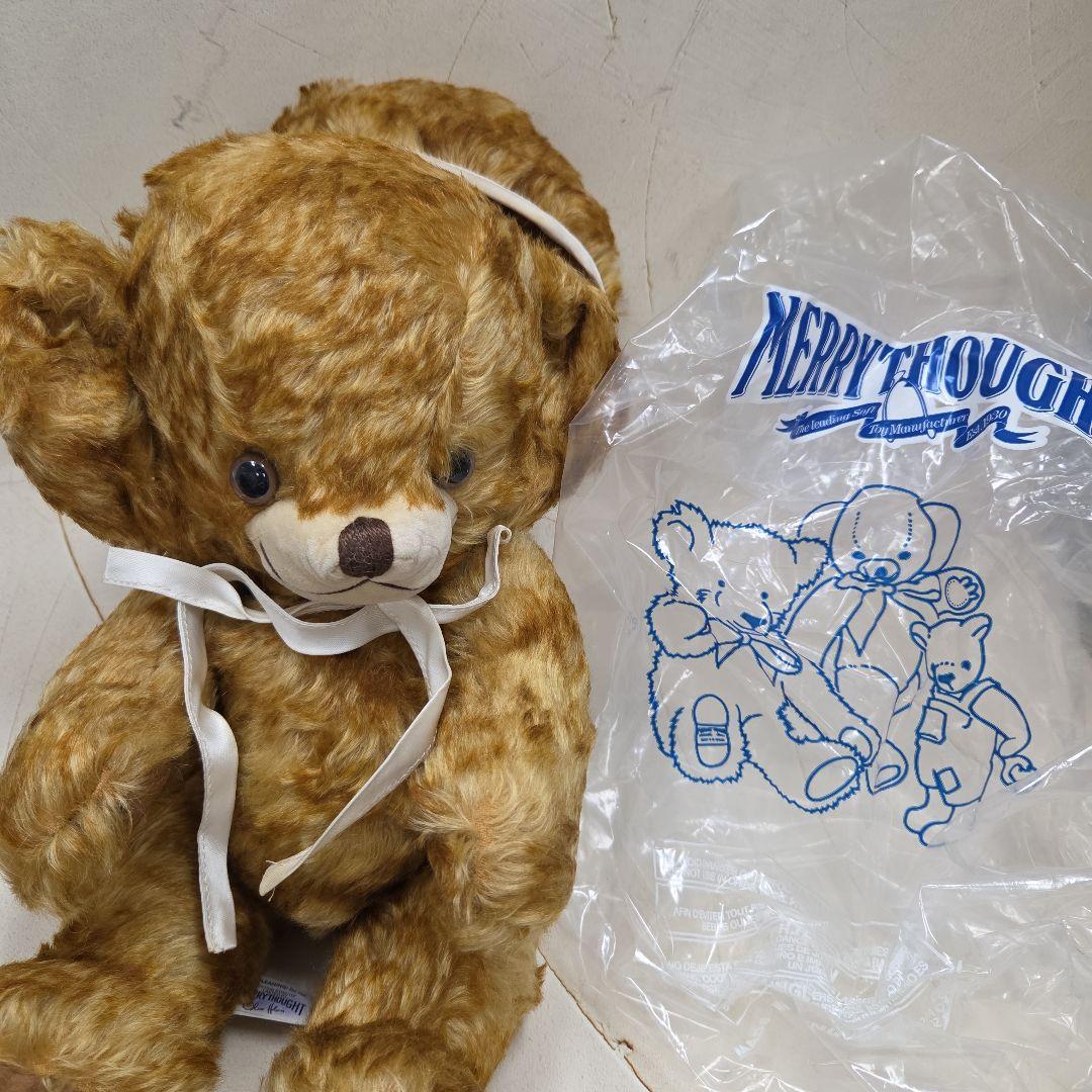 希少　Merry Thought 猫耳ハット付きベアーぬいぐるみ