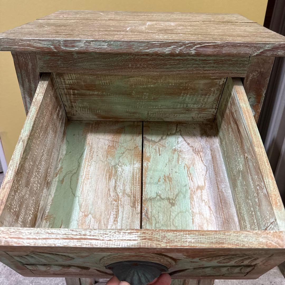 アンティーク　家具　木製家具 アジアンスタイル　バリ風　彫刻入り