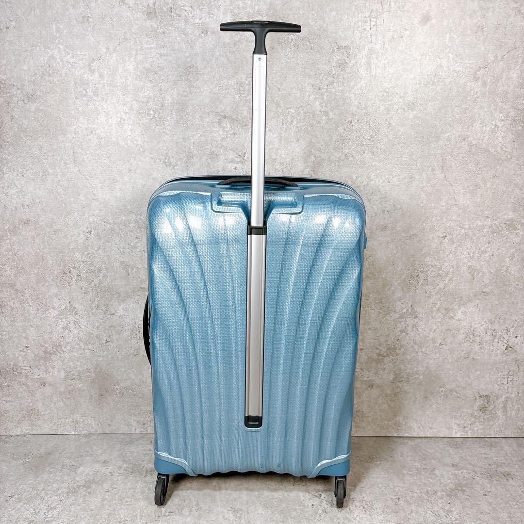 【極美品】SAMSONITE 68L コスモライト スピナー69 アイスブルー