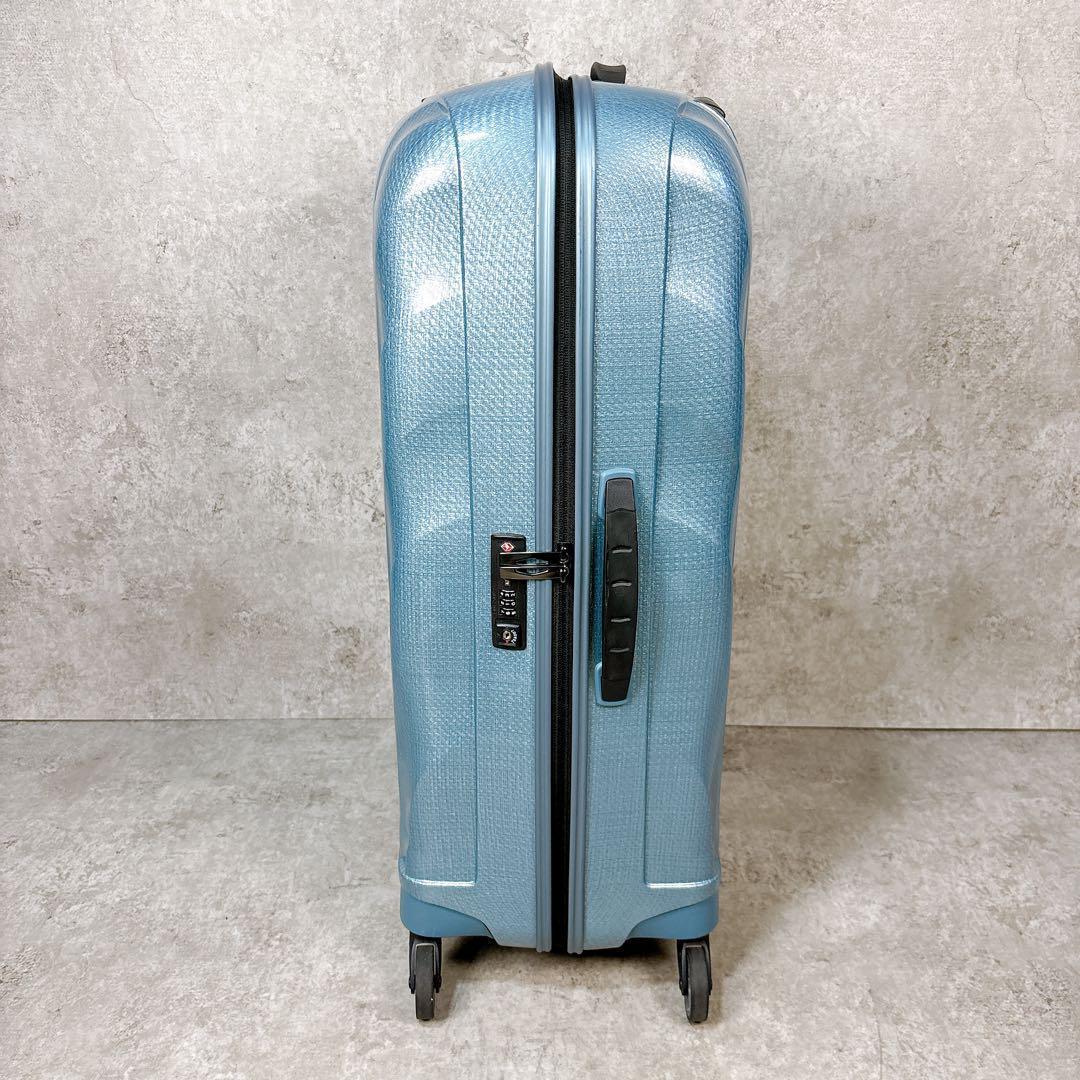【極美品】SAMSONITE 68L コスモライト スピナー69 アイスブルー