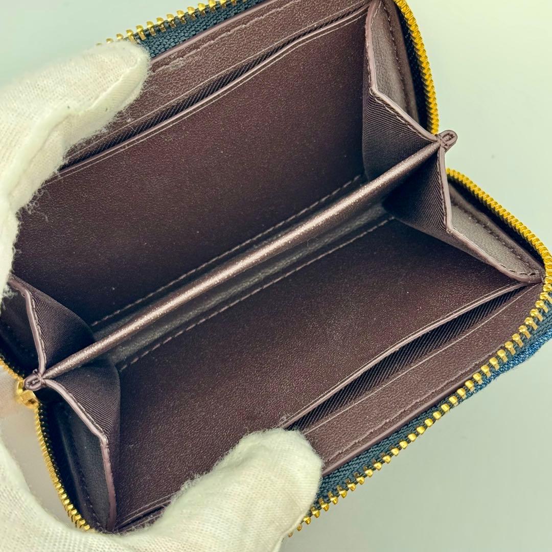 未使用　COACH デニム ジップアラウンド ケース コンパクト財布