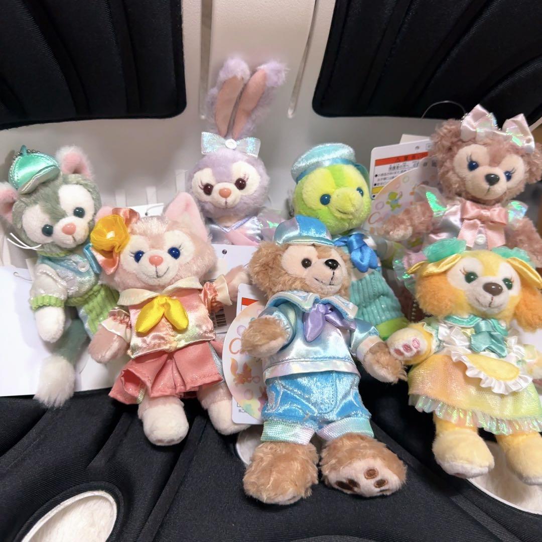 ダッフィー&フレンズ カラフルハピネス ぬいぐるみバッジ セット