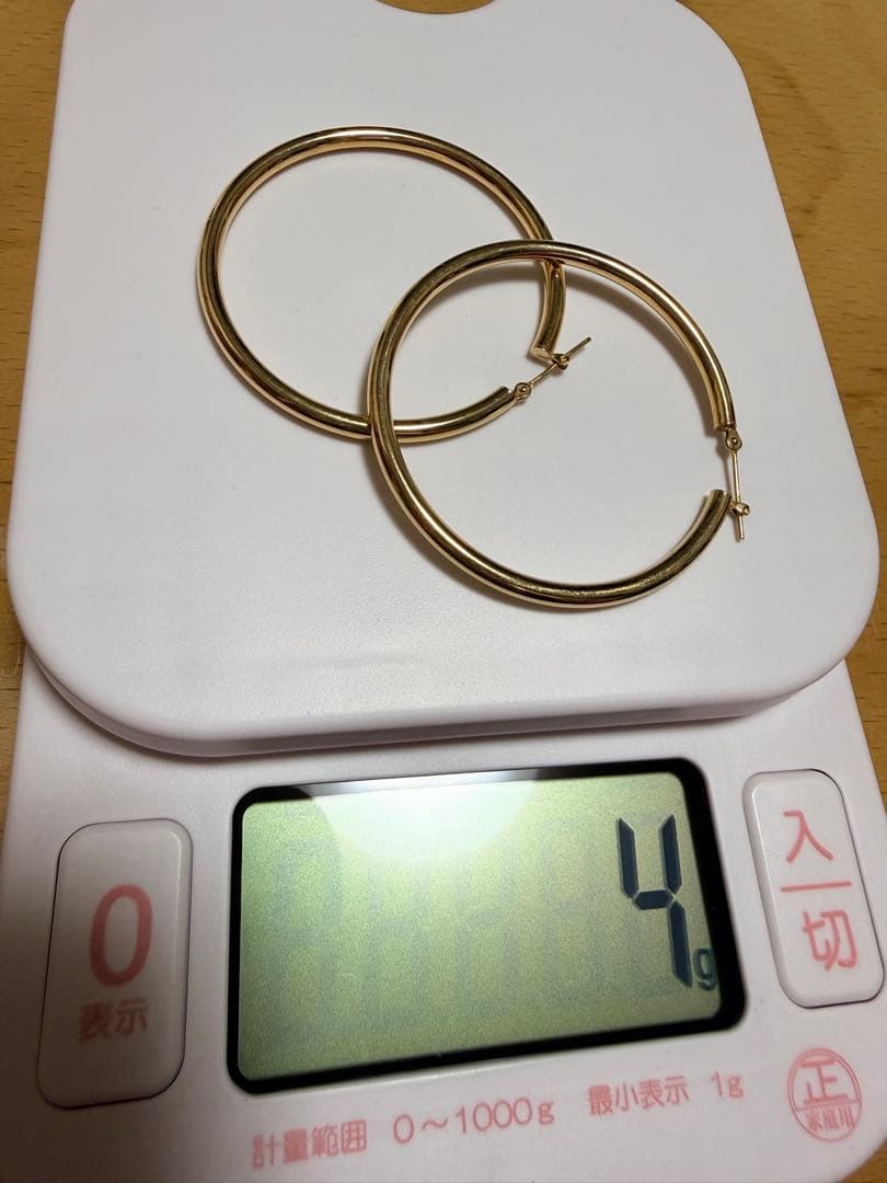 18k 18金 フープピアス 4g