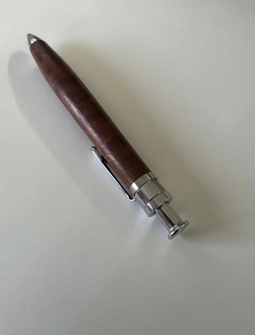 値下げ交渉可能‼️ 工房楔 サペリ杢のボールペン 付属品完備