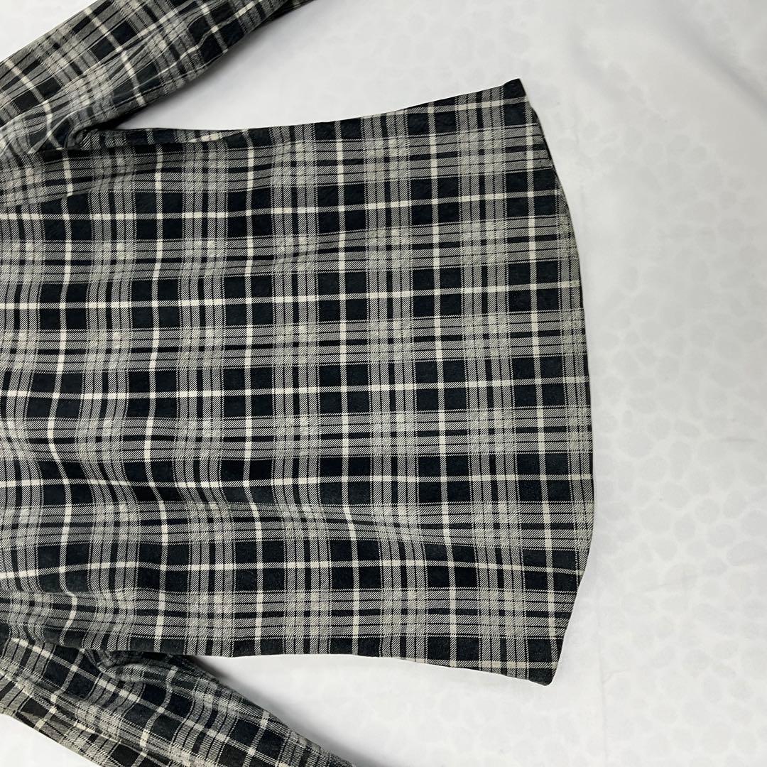 ballet ISAMU KATAYAMABACKLASHチェック柄レザーシャツ