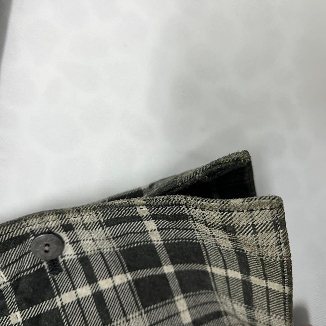 ballet ISAMU KATAYAMABACKLASHチェック柄レザーシャツ