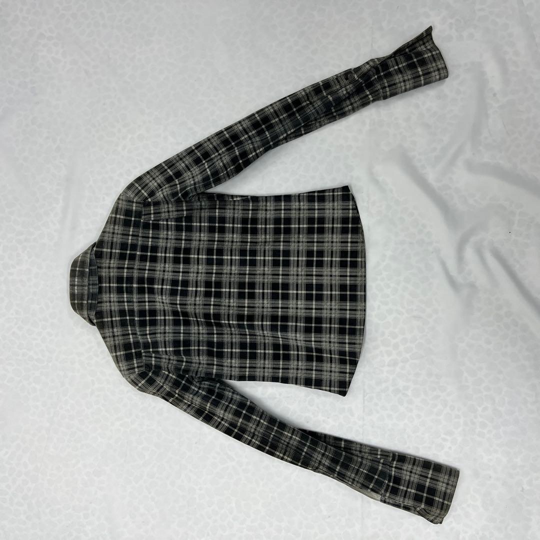 ballet ISAMU KATAYAMABACKLASHチェック柄レザーシャツ