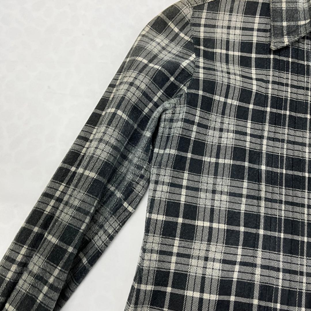 ballet ISAMU KATAYAMABACKLASHチェック柄レザーシャツ