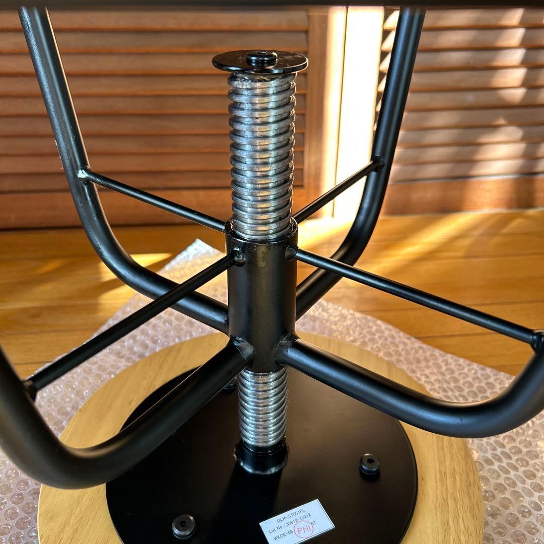 【MAYU】　【美品】Glam　ロースツール　昇降式ダイニングスツール