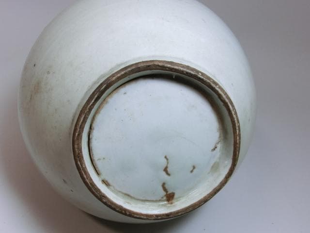 花瓶■古い白磁の壺 中国 徳利 花器 古玩 唐物 時代物 骨董品■