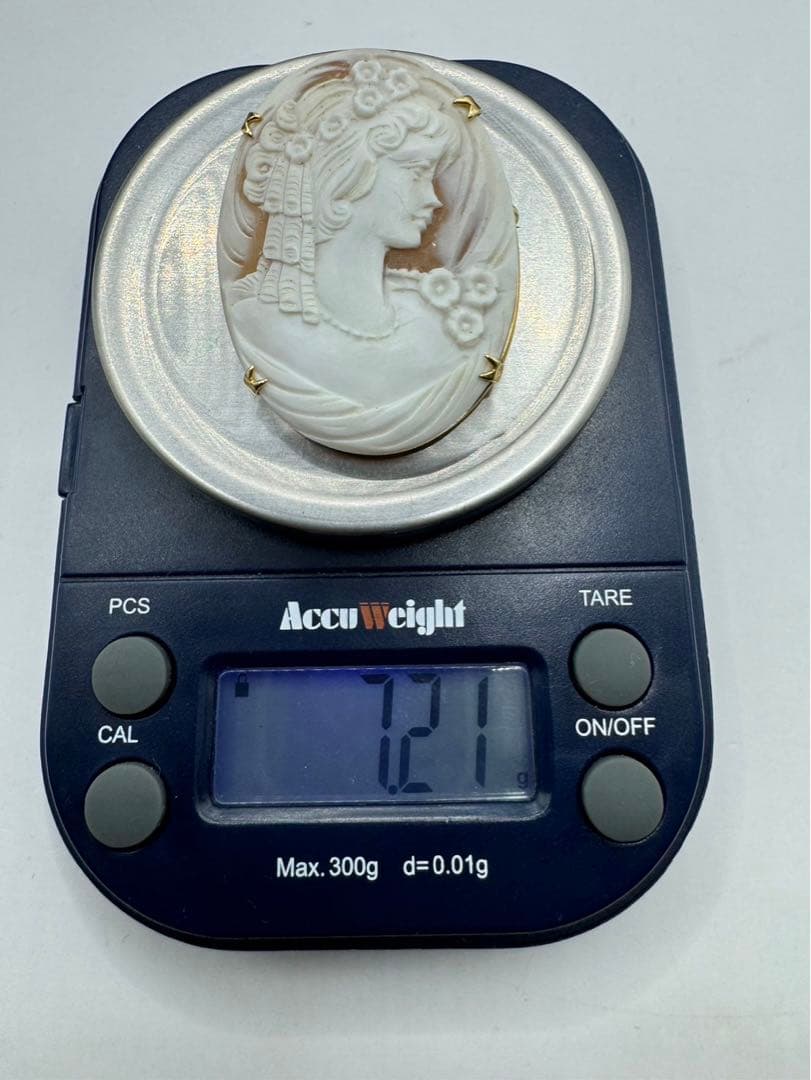 k18 diluca カメオブローチ　ネックレストップ　cameo 希少