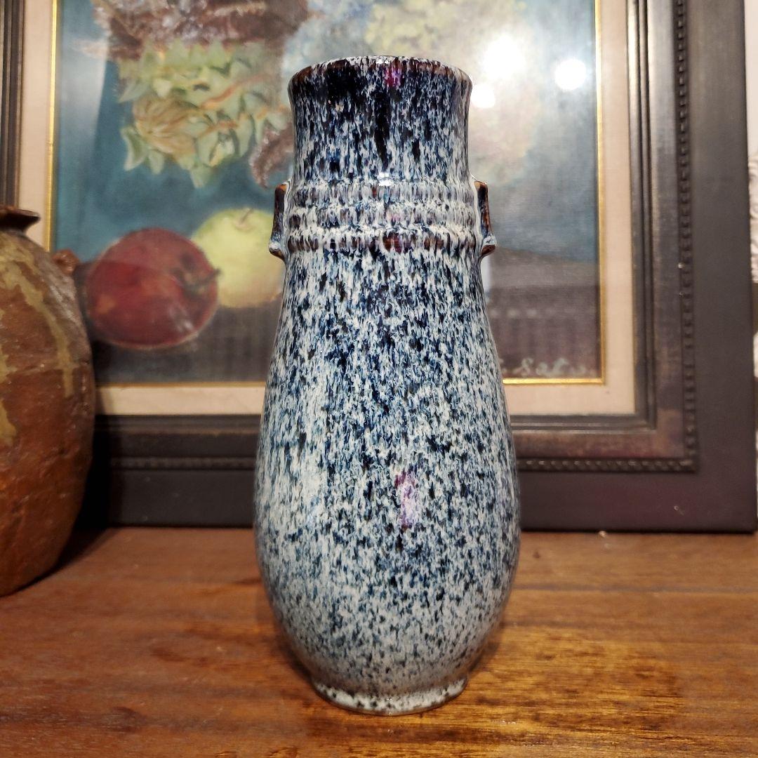 中国美術 窯变釉尊 花瓶 花生 花入 壺 時代物