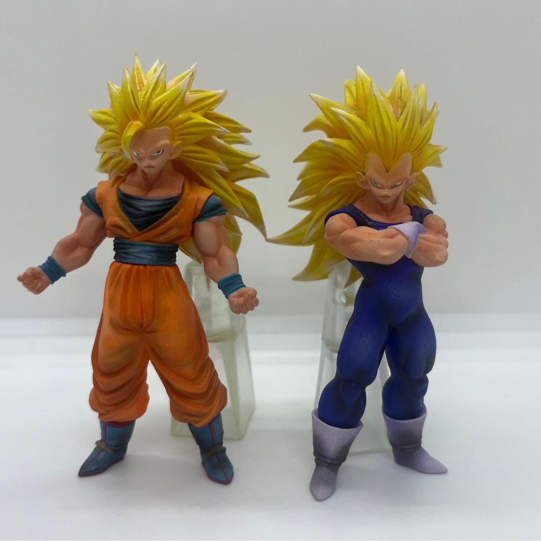 ドラゴンボール DG 悟空 ベジータ 超サイヤ人3 リペイント品 2点セット