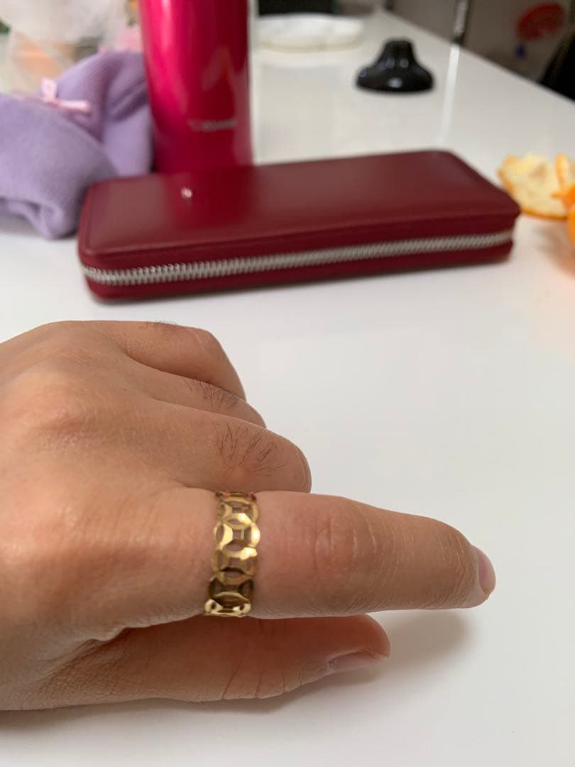 K18？K16？K14？19mm ゴルドリング指輪金