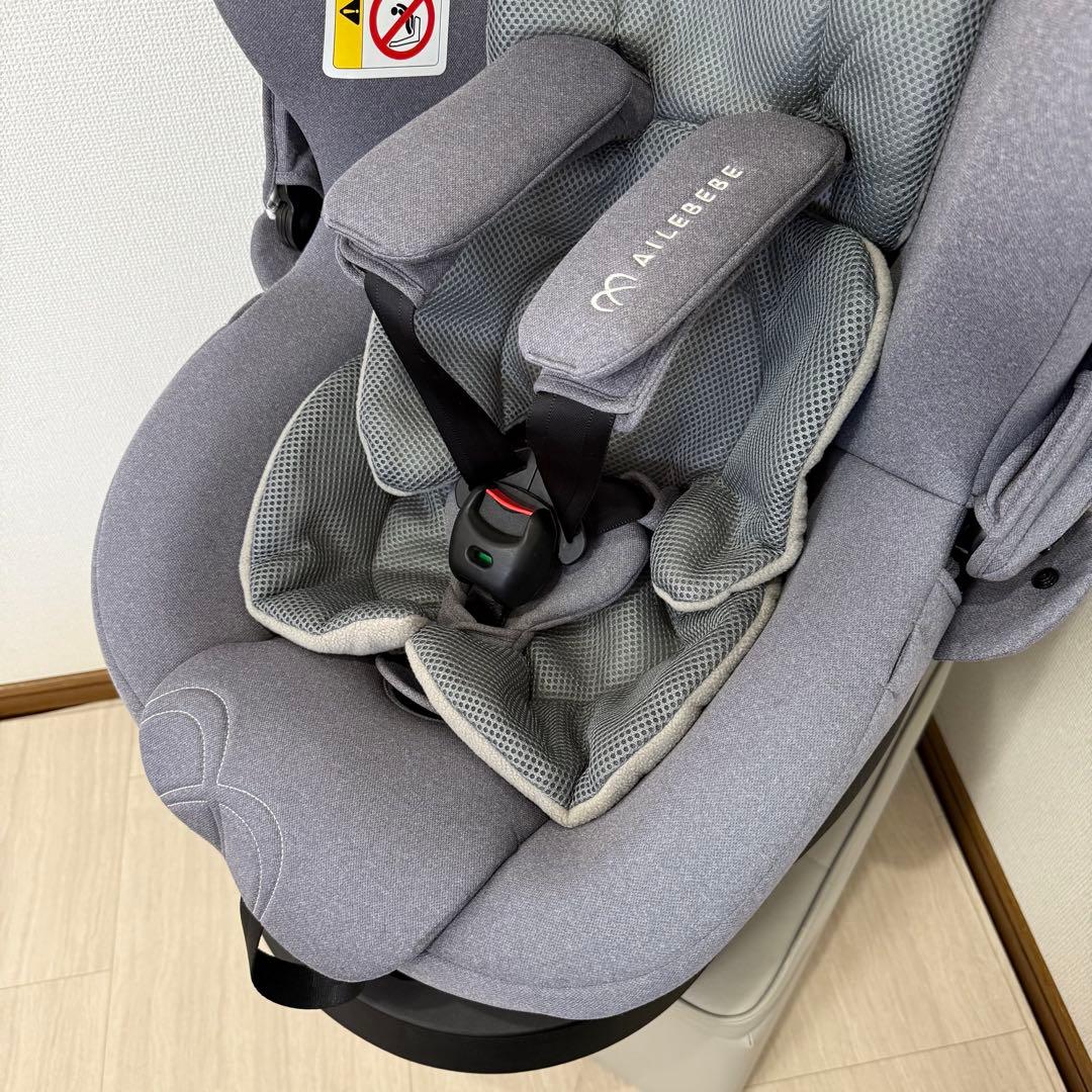 【美品】新生児 エールべべクルット5iプレミアム グレーラテ