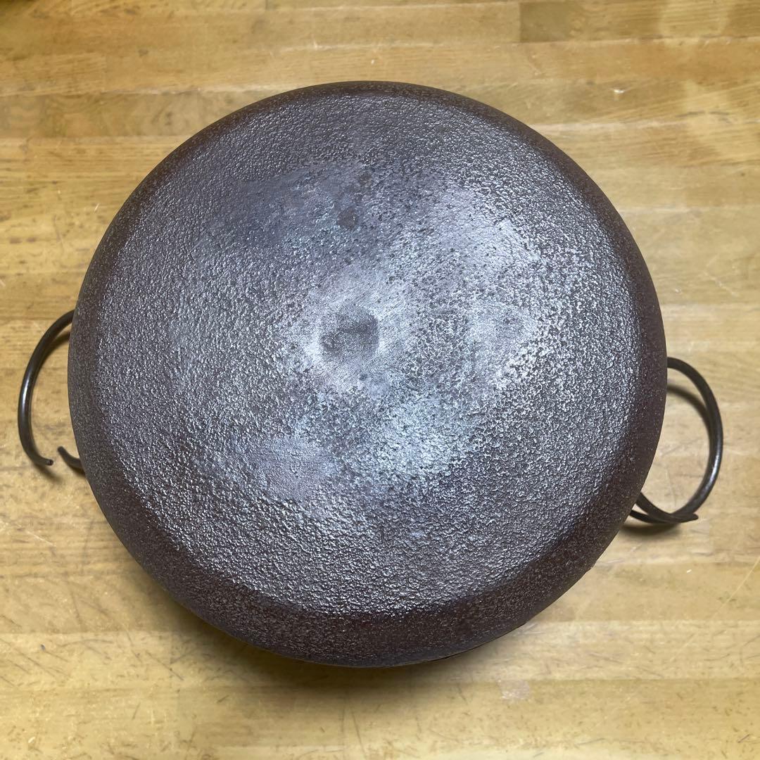 炉釜　平萬代屋釜　佐藤清光作　木箱付き