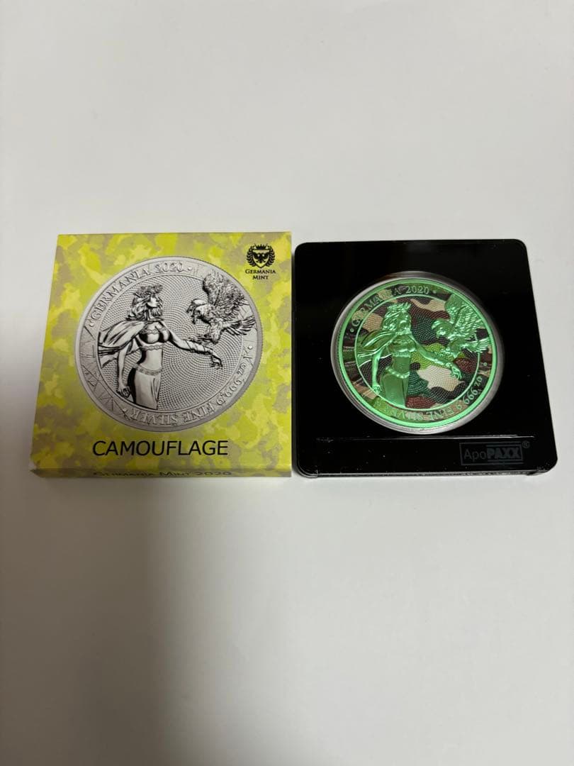 2020 ドイツ　ゲルマニア　CAMOUFLAGE 純銀１オンス銀貨