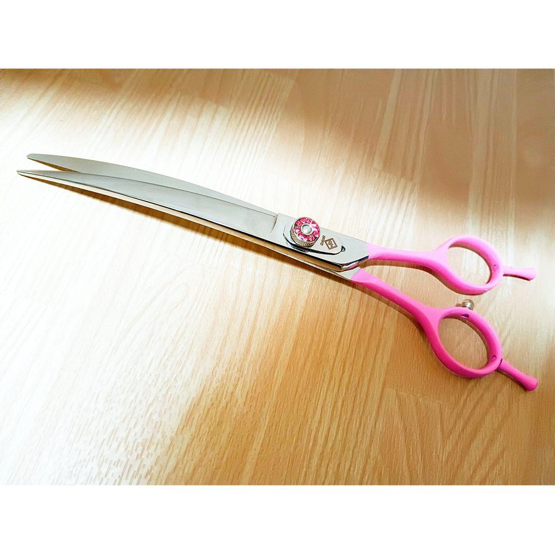 7インチ✨切れ味抜群✨スパッと快適に切れるカーブシザートリミングトリマーペット✨