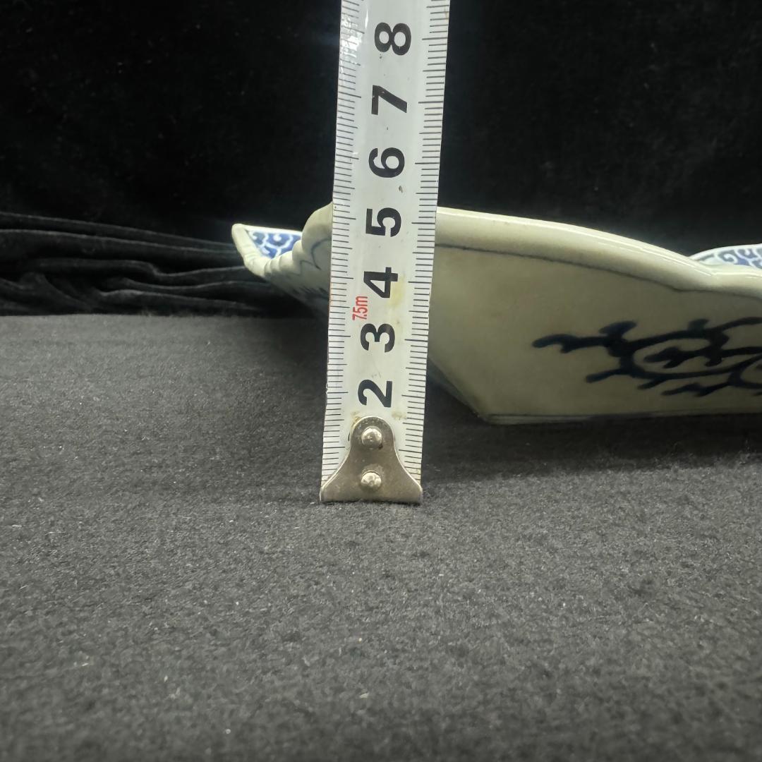 古伊万里 希少 角皿 染付松竹梅鶴亀紋絵飾り皿 手描き アンティーク 骨董