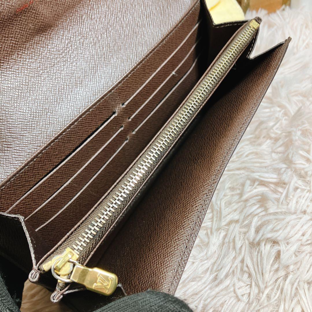 ルイヴィトン ダミエ エベヌ ポルトフォイユ サラ 長財布 カード10 即日発送