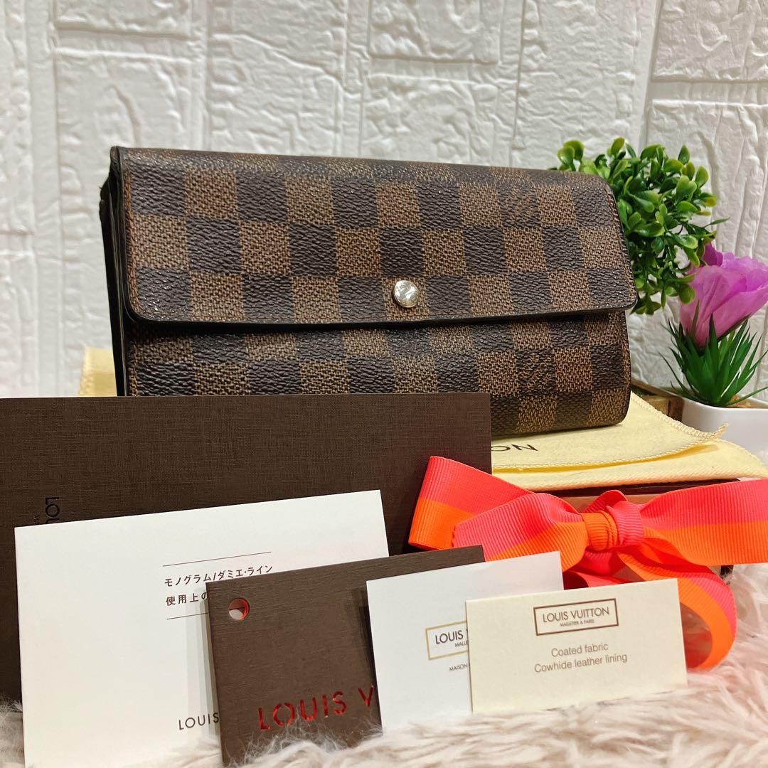 ルイヴィトン ダミエ エベヌ ポルトフォイユ サラ 長財布 カード10 即日発送