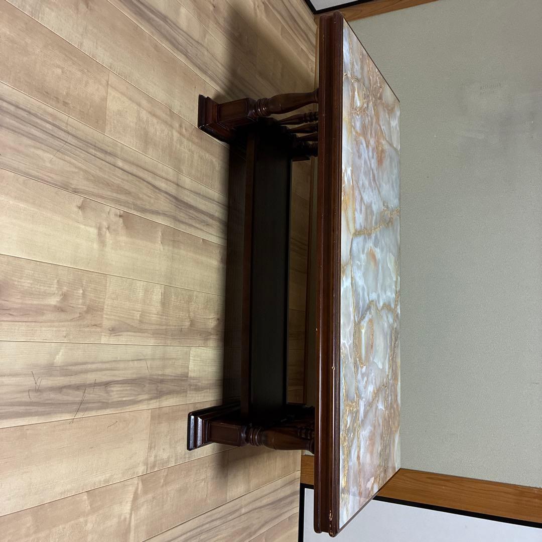 机　レトロ　大理石かは不明