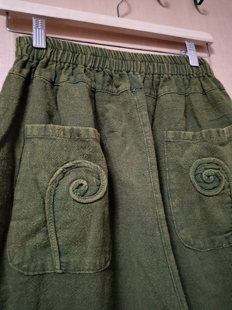 エスニック　アラジンパンツ　天然コットstonewash　男女共用　タイ製B3