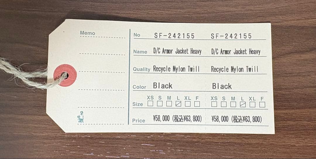 p*n様 最終値下ササフラス　D/C Armor Jacket Heavy L